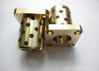 Solid Lubricant Plugs Casting Copper Metric Bronze Sleeve Bearing Dengan Flange