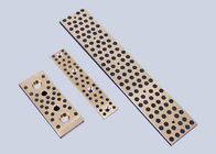 Penguatan Brass Cast Bronze Bearings Slide Block -40 ~ + 300 ℃